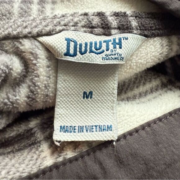 Duluth Sweater Womens Medium Black Plaid Pullover Fleece Pockets Casual Outdoor - Picture 8 of 9